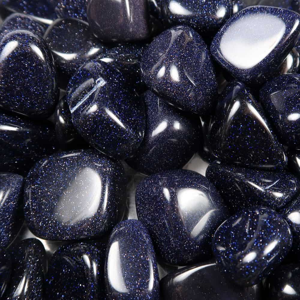 blue goldstone tumblestones