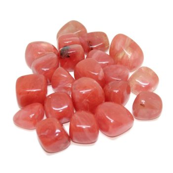 cherry 'quartz' glass tumblestones
