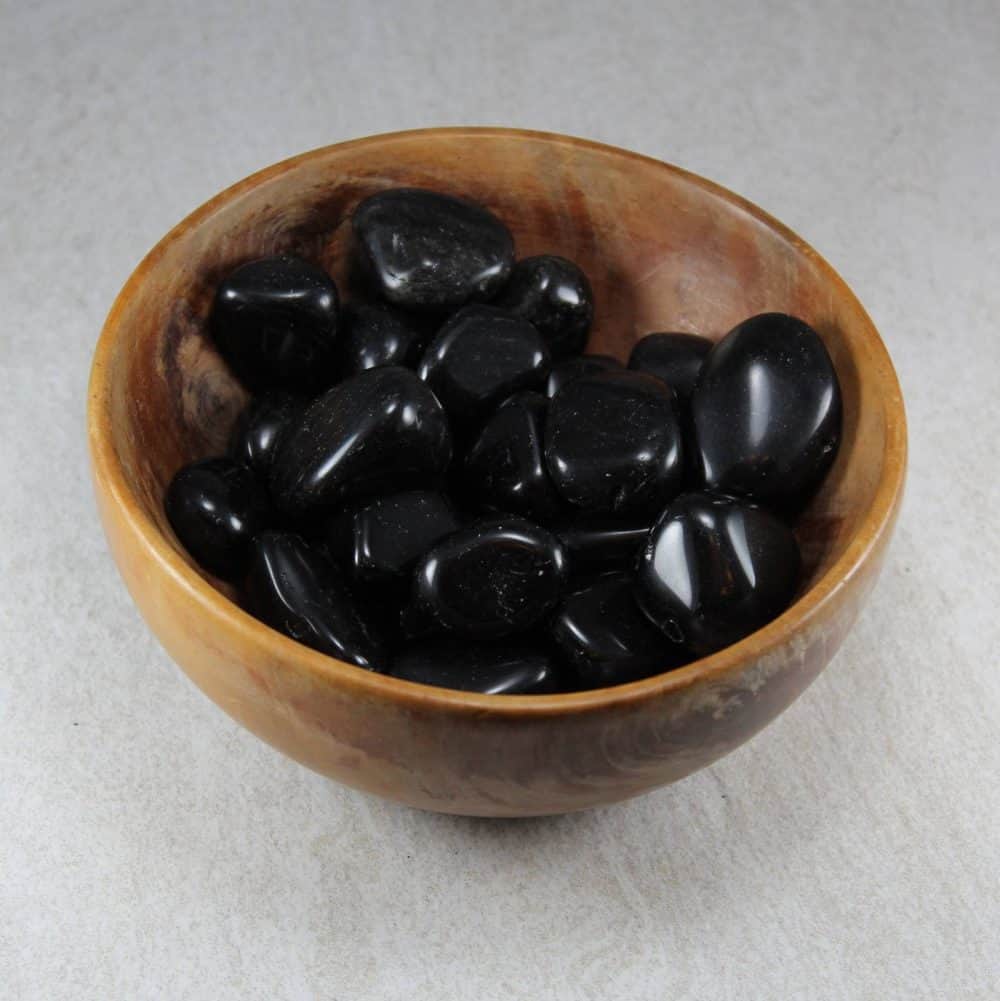 obsidian tumblestones (black)