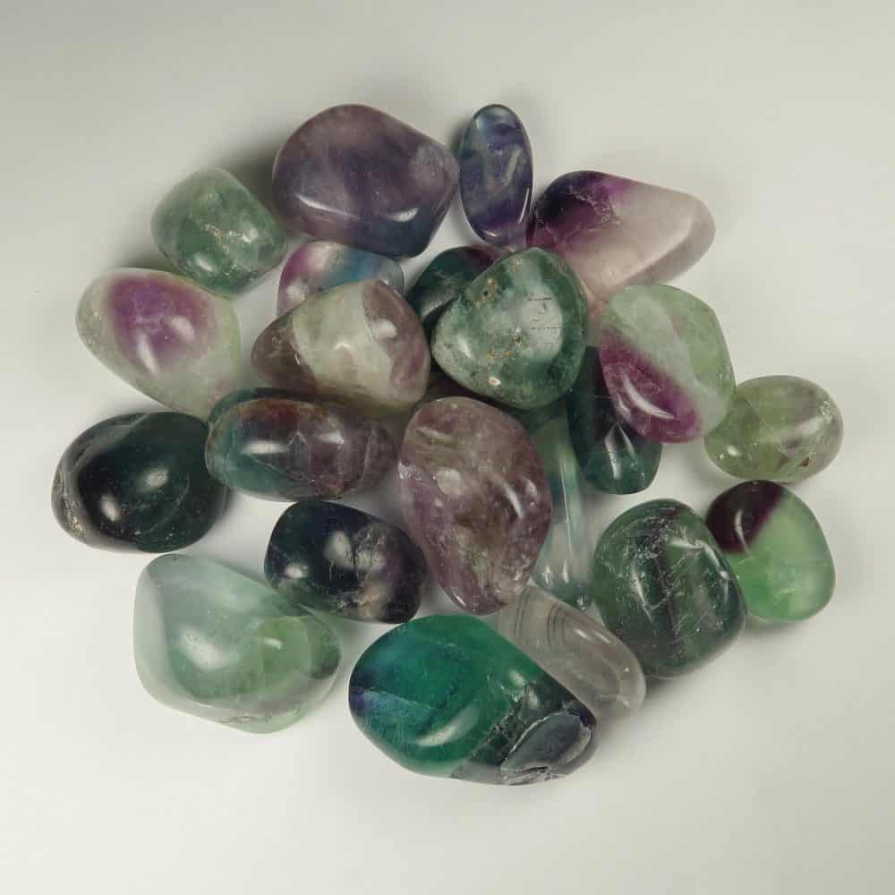 fluorite tumblestones (rainbow)