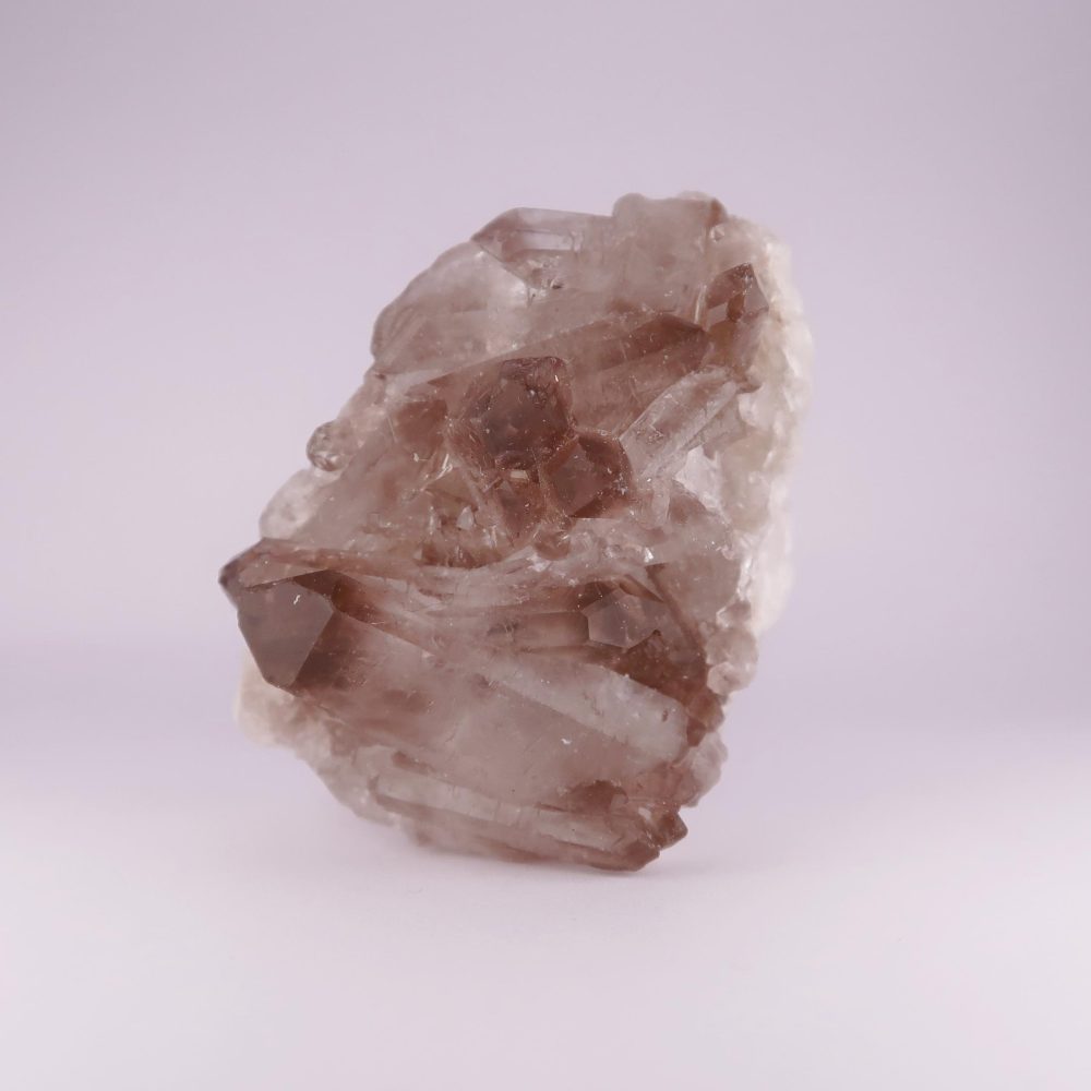 quartz crystal clusters (smoky)