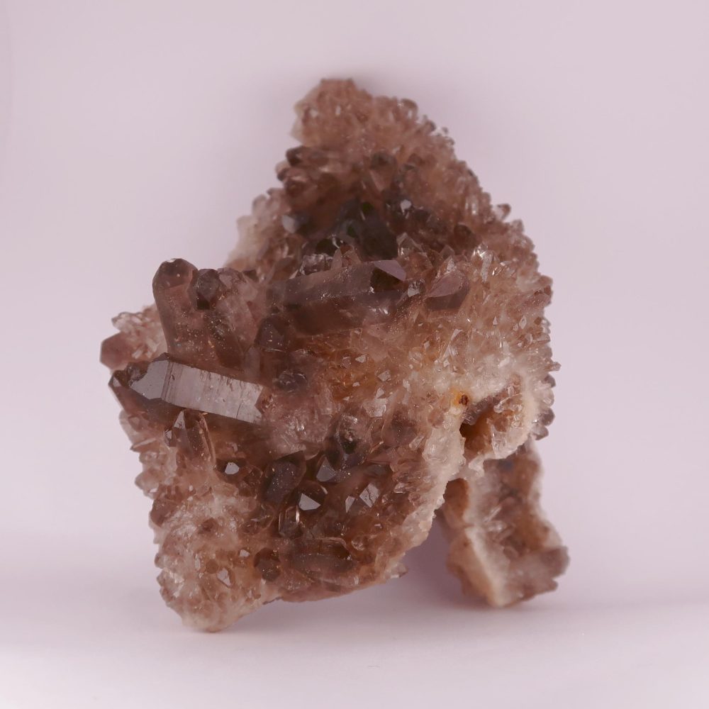 quartz crystal clusters (smoky)