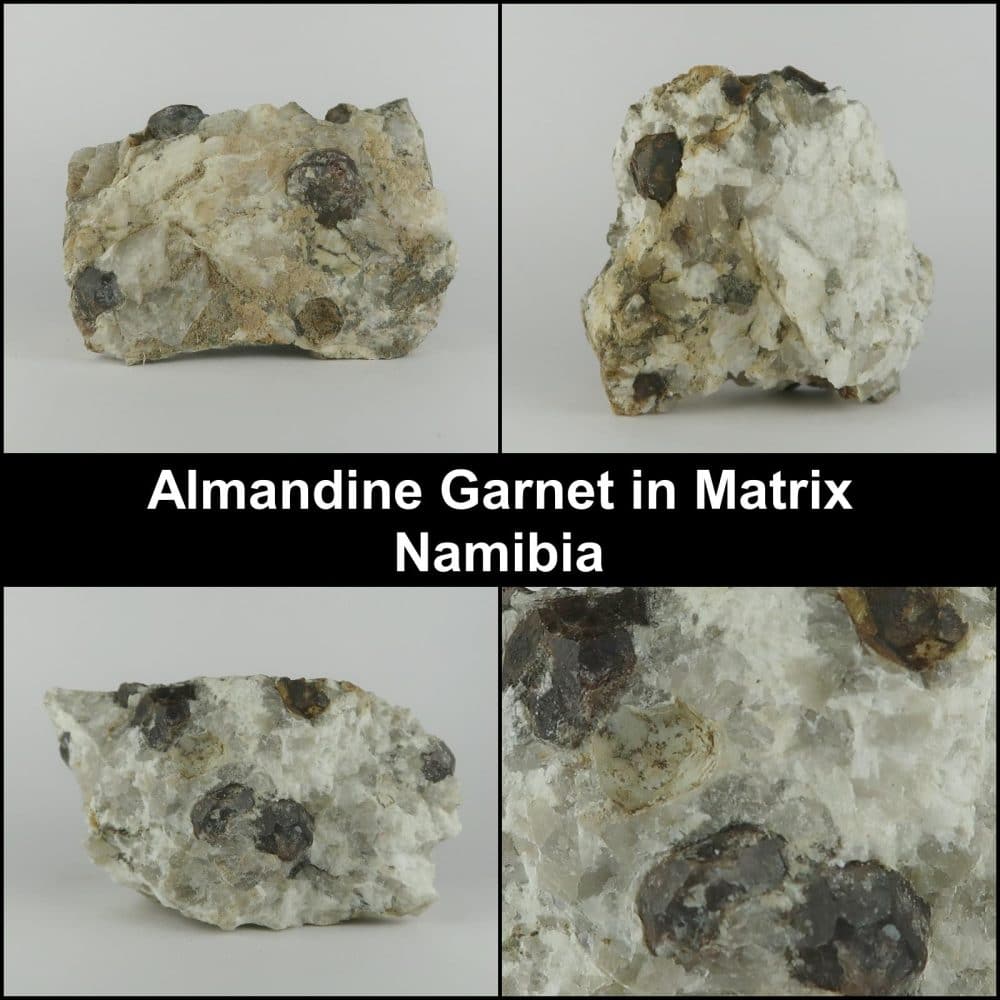 garnet in matrix (almandine)