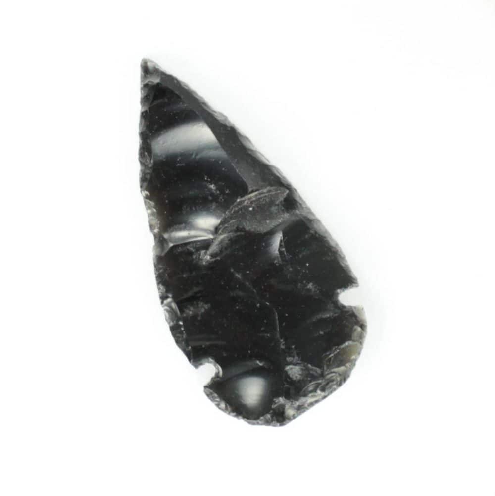 black obsidian arrowheads