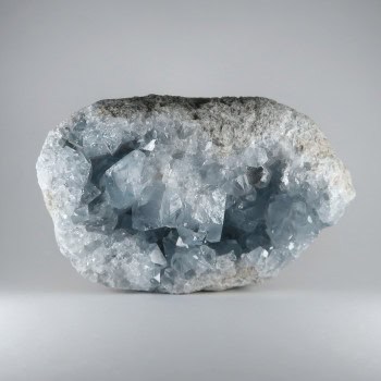 celestite druzy / geode fragments