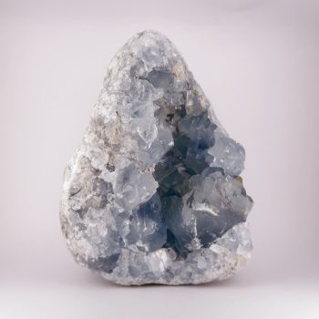 celestite druzy / geode fragments