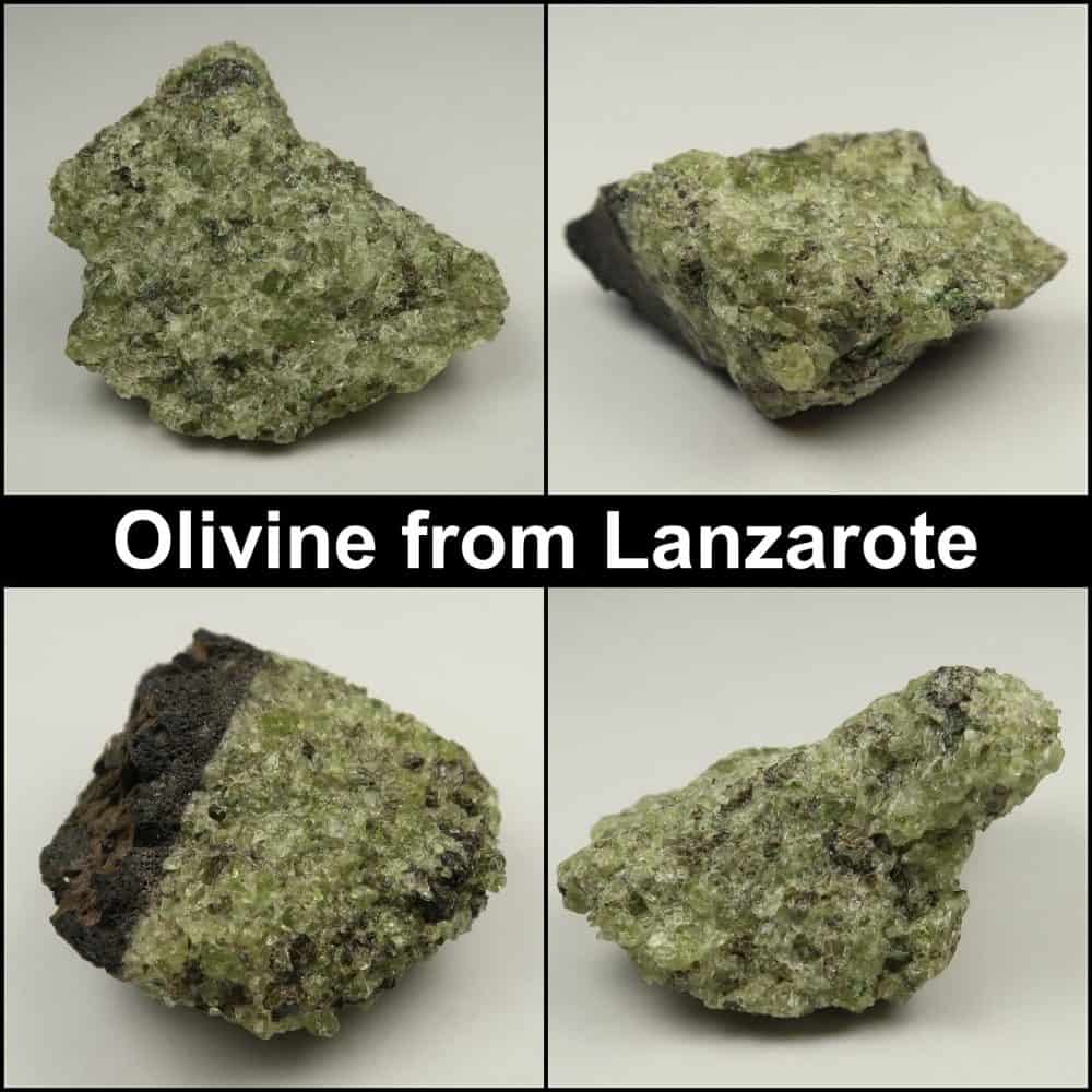 olivine collage from lanzarote
