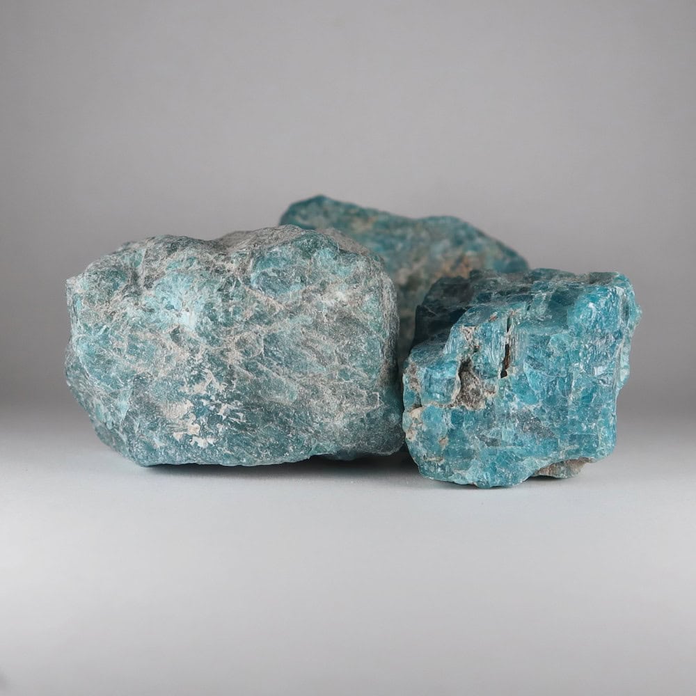 apatite specimens (blue)