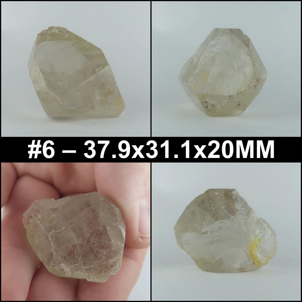 quartz specimens / rough (rutilated)