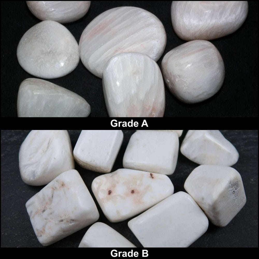 scolecite tumblestones grading image
