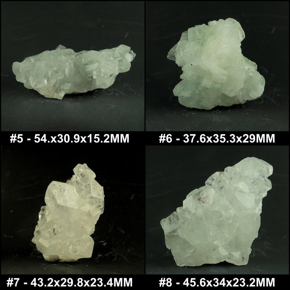 apophyllite crystal clusters