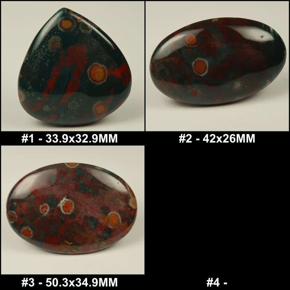 bloodstone cabochons for jewellery making collage 1 4