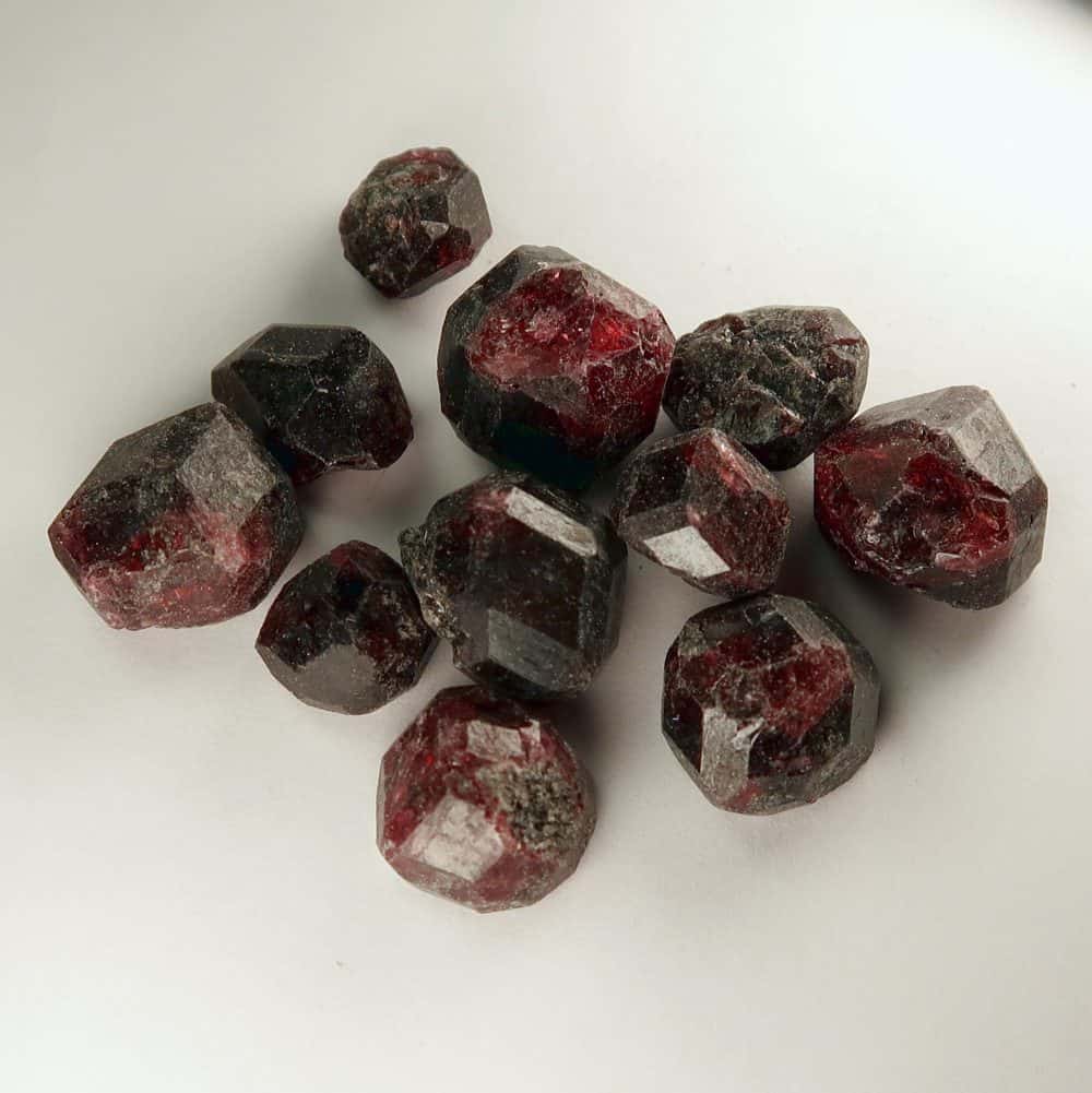 garnet crystals (almandine)