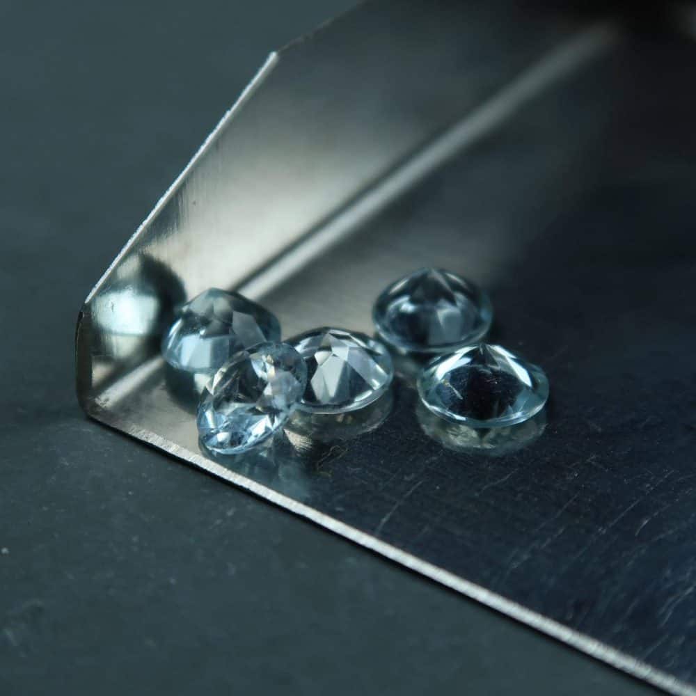 Faceted Aquamarine For Jewellery Making