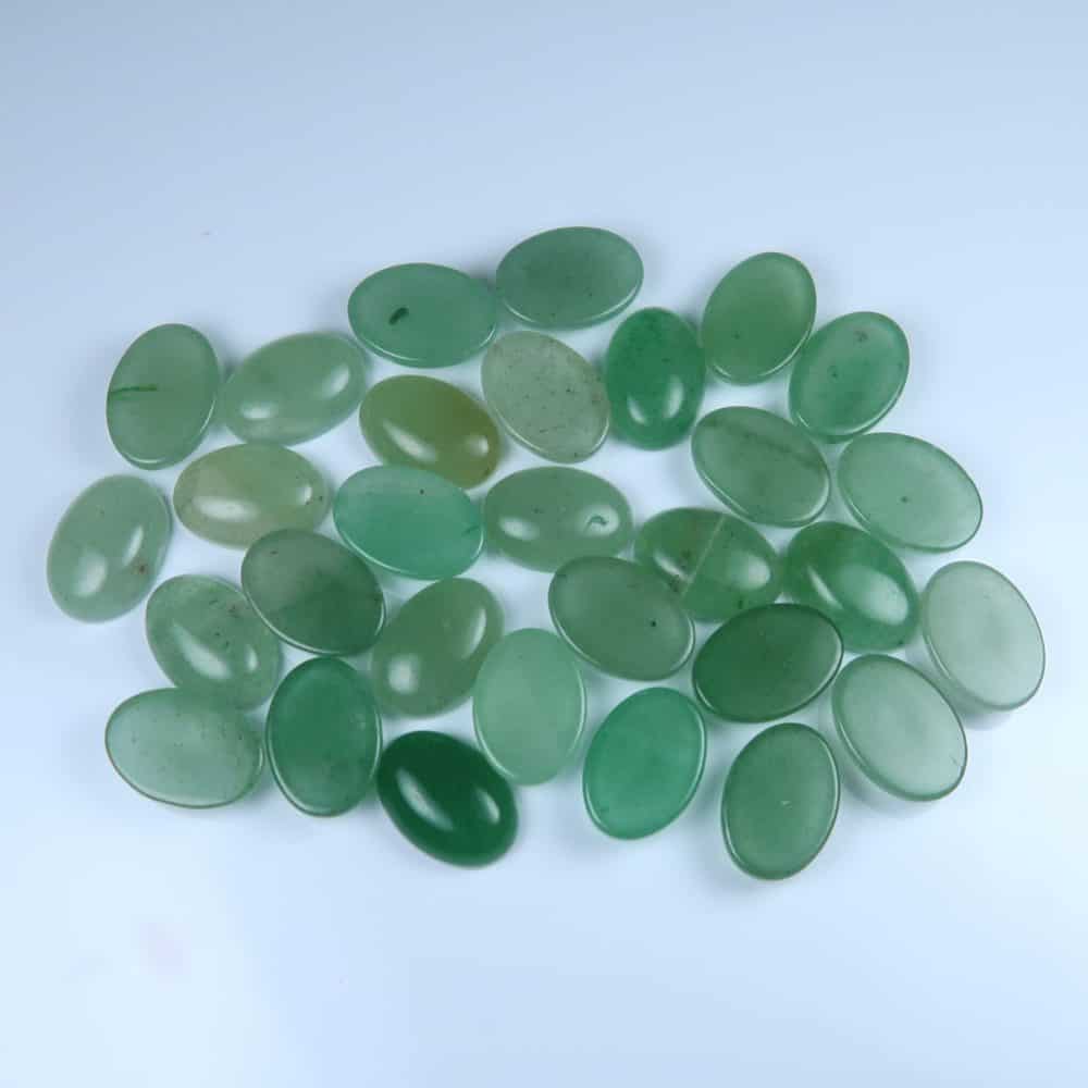 green aventurine cabochons for jewellery makers 2