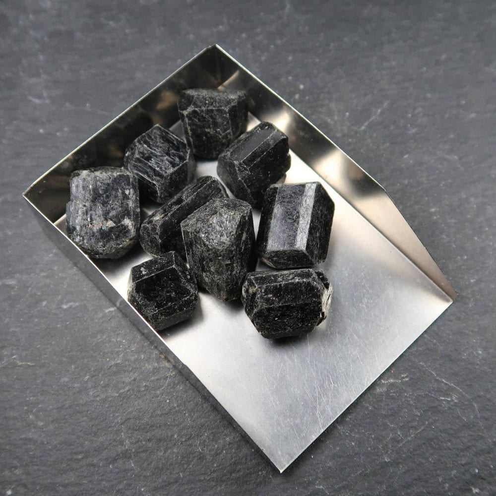 Black Tourmaline Mineral Specimens (3)