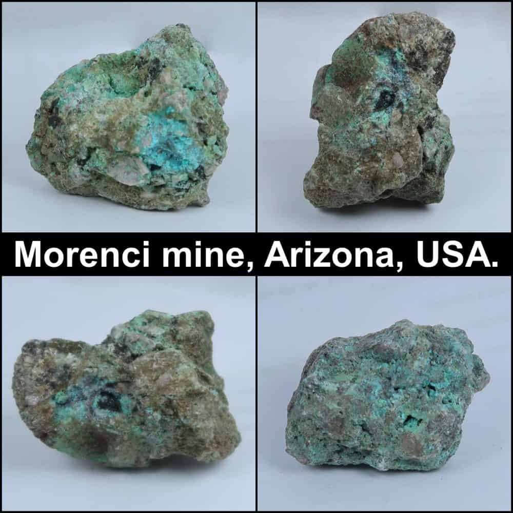 chrysocolla from the morenci mine arizona usa collagfe