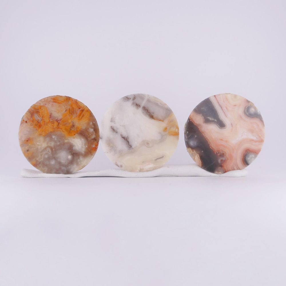 agate cabochons (crazy lace)