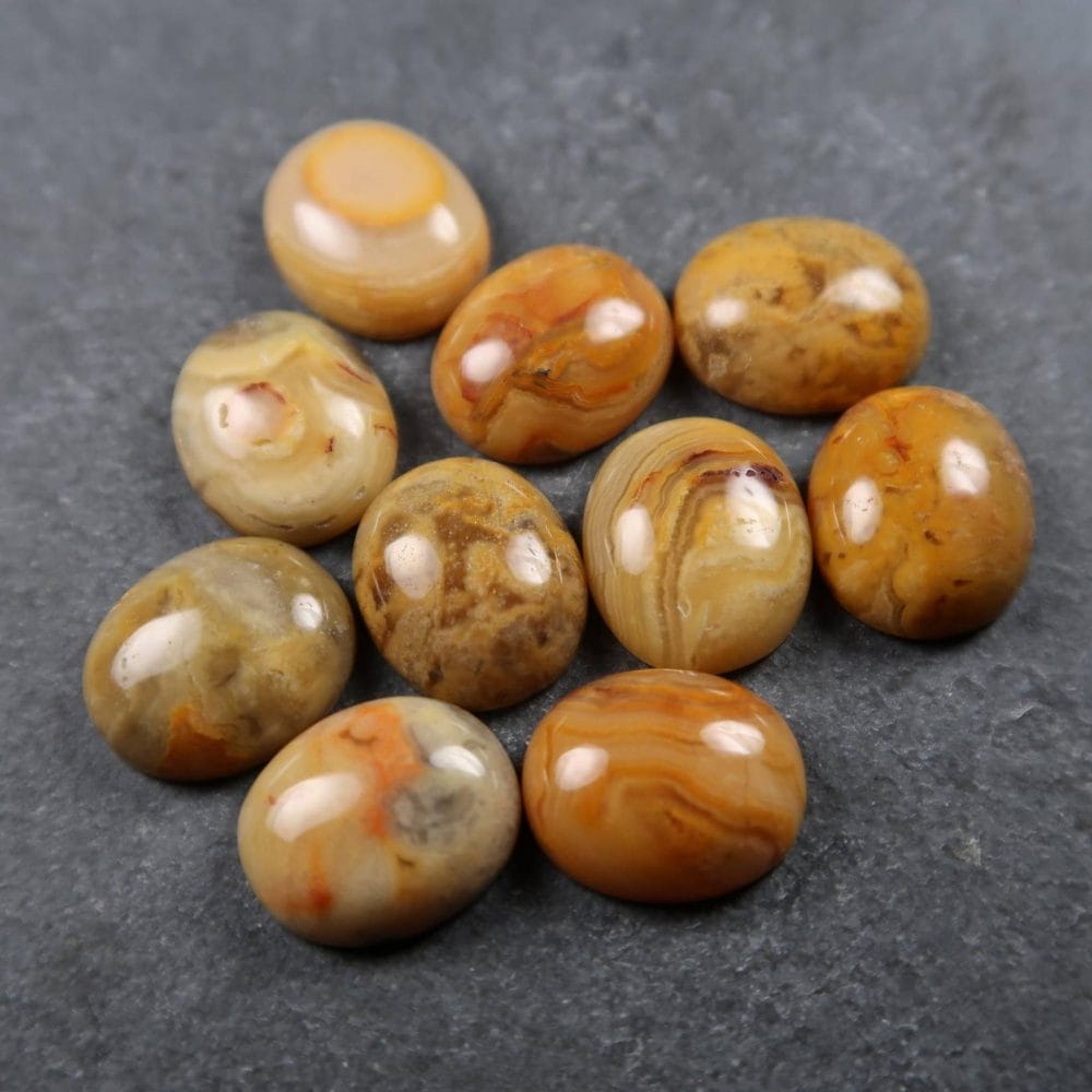 Crazy Lace Agate Cabochons For Jewellery Making