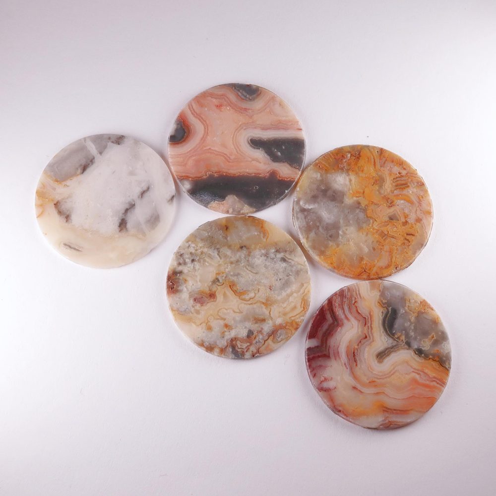 agate cabochons (crazy lace)