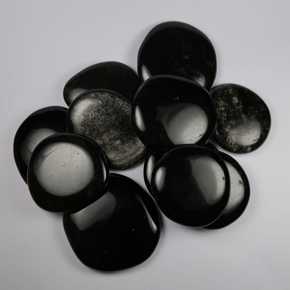 sheen obsidian palmstones thumbstones 14