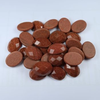 rose cut red brown goldstone cabochons for jewellery making 8