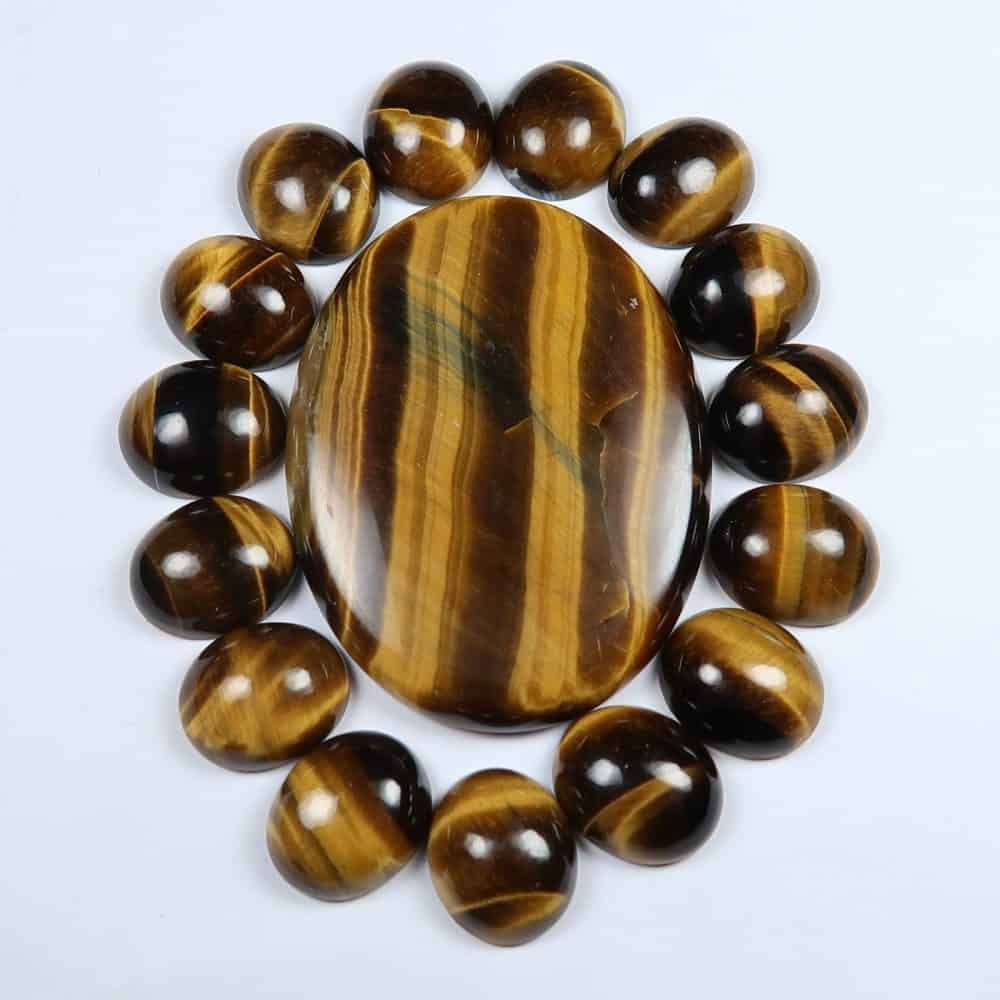 golden tigers eye cabochons for jewellery making 6
