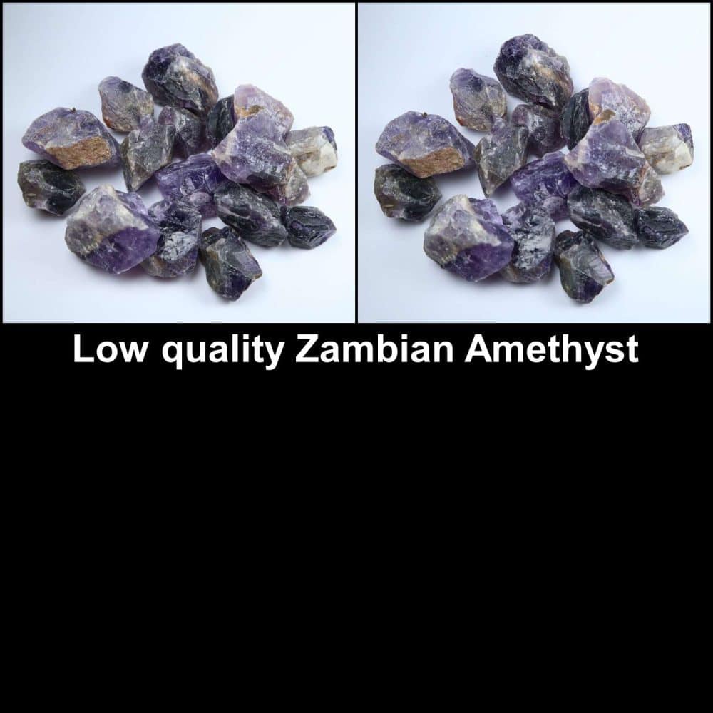 low quality zambian amethyst