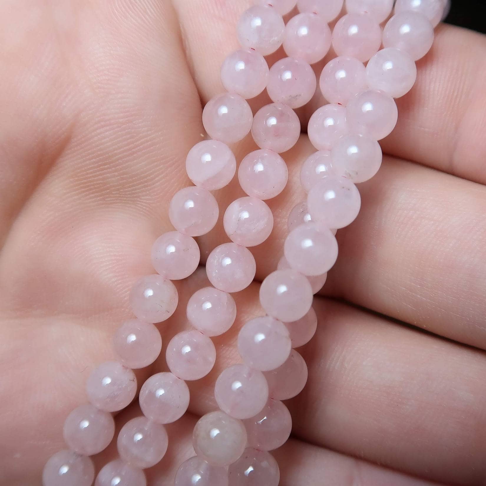 Rose Quartz beads for Jewellers - Buy Rose Quartz Bead - UK Bead Shop