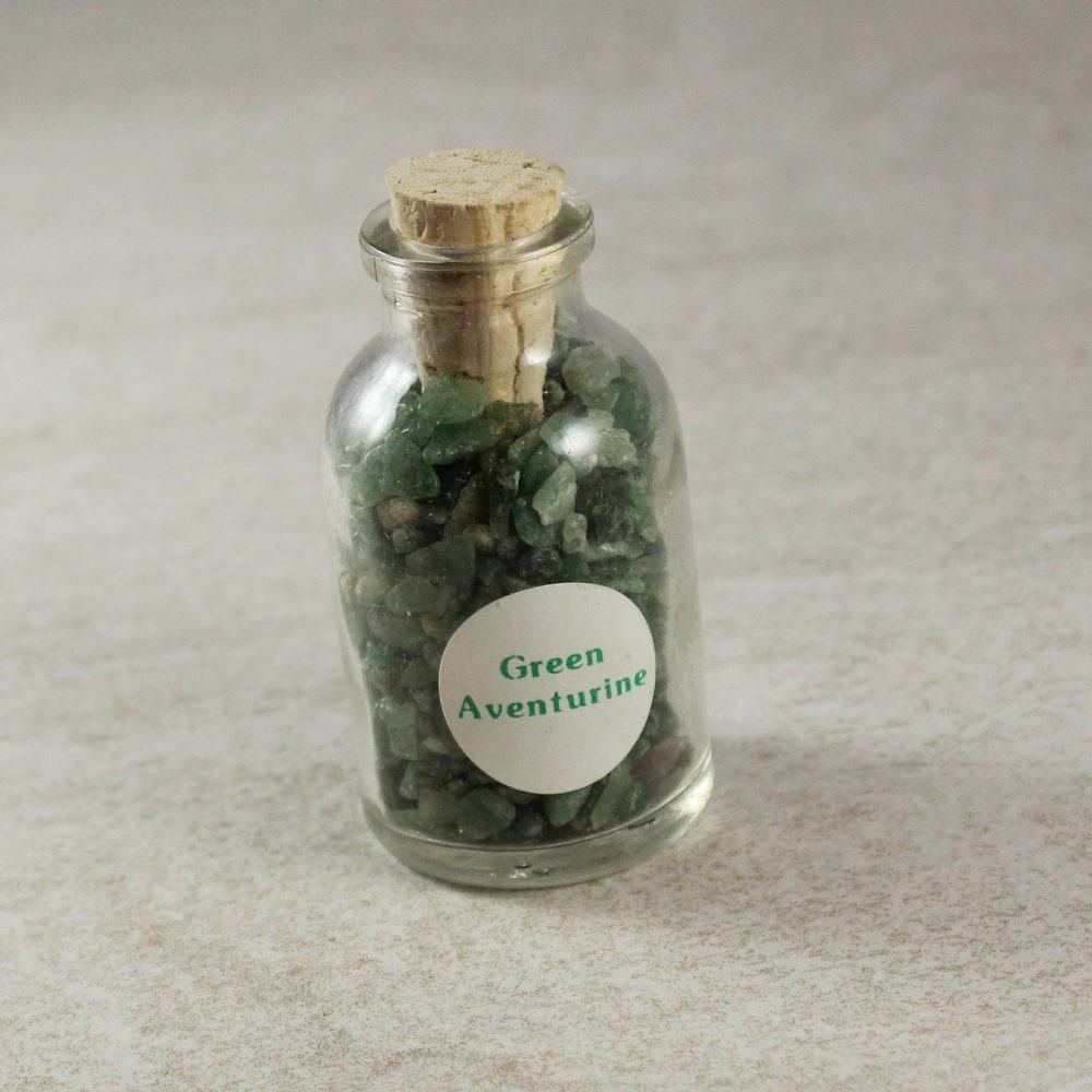 Green Aventurine Gemstone Bottles