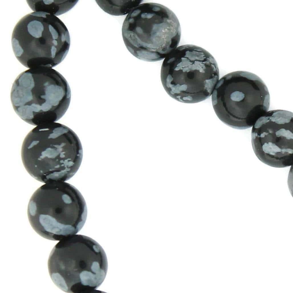 Snowflake Obsidian Beads for Jewellers - Buy Obsidian Beads - UK Shop