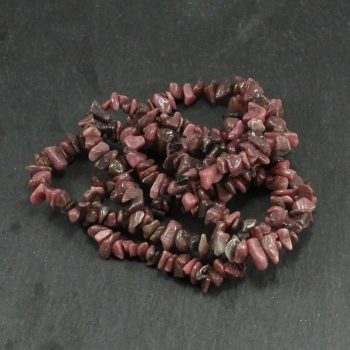 Tumbled Rhodonite Chip Beads