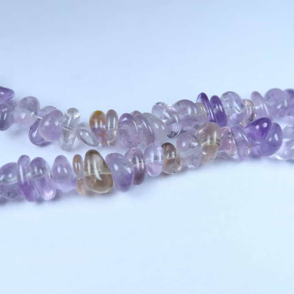 ametrine nugget bead strands for jewellery making