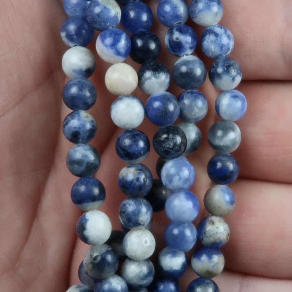 blue sodalite bead strands for jewellery making 4
