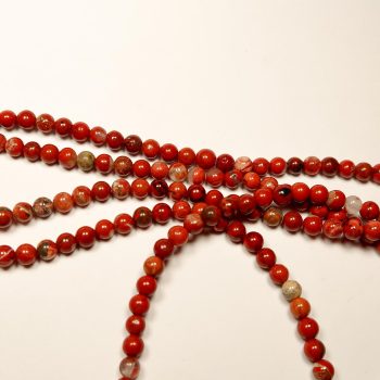 jasper bead strands (brecciated)