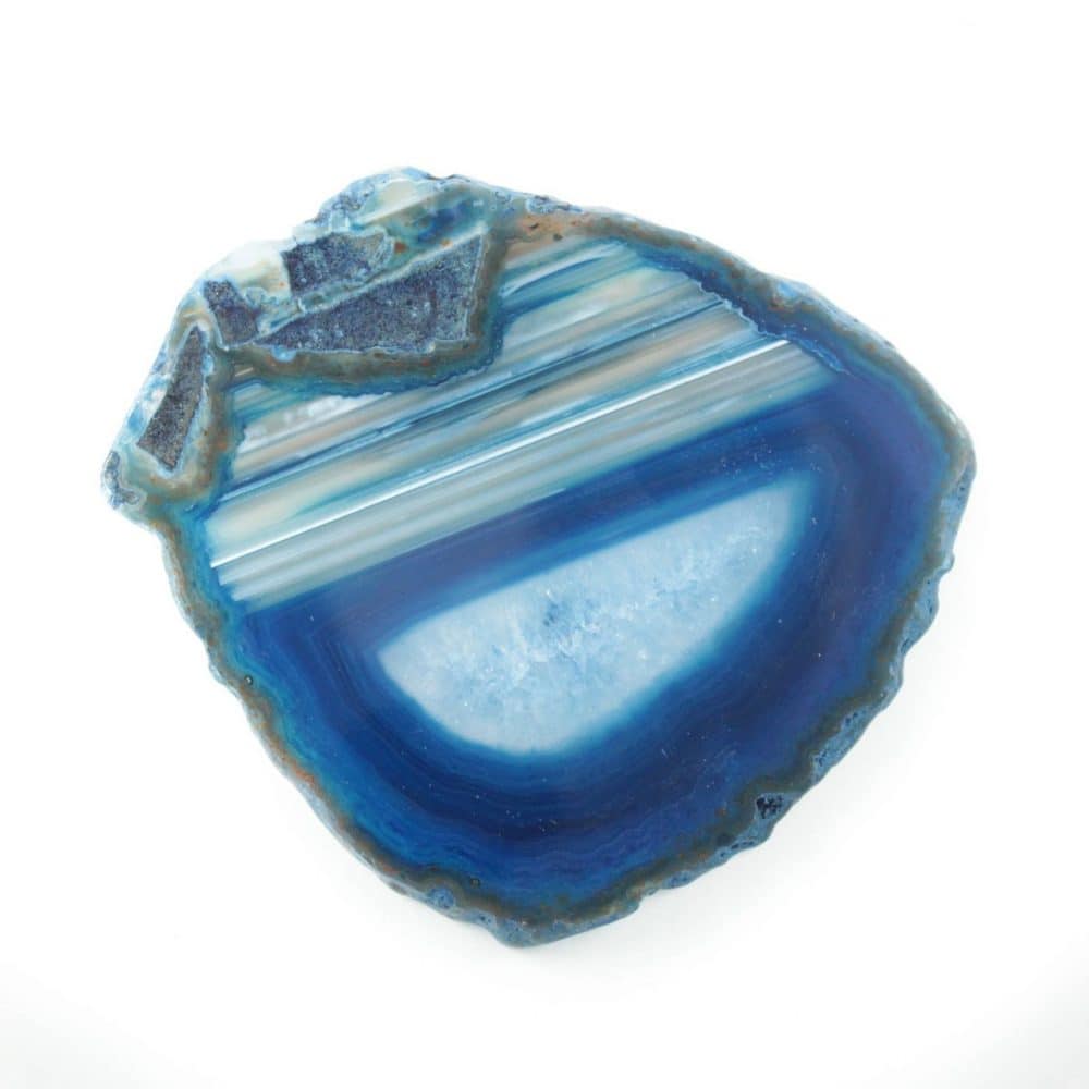 Dyed blue Agate slices