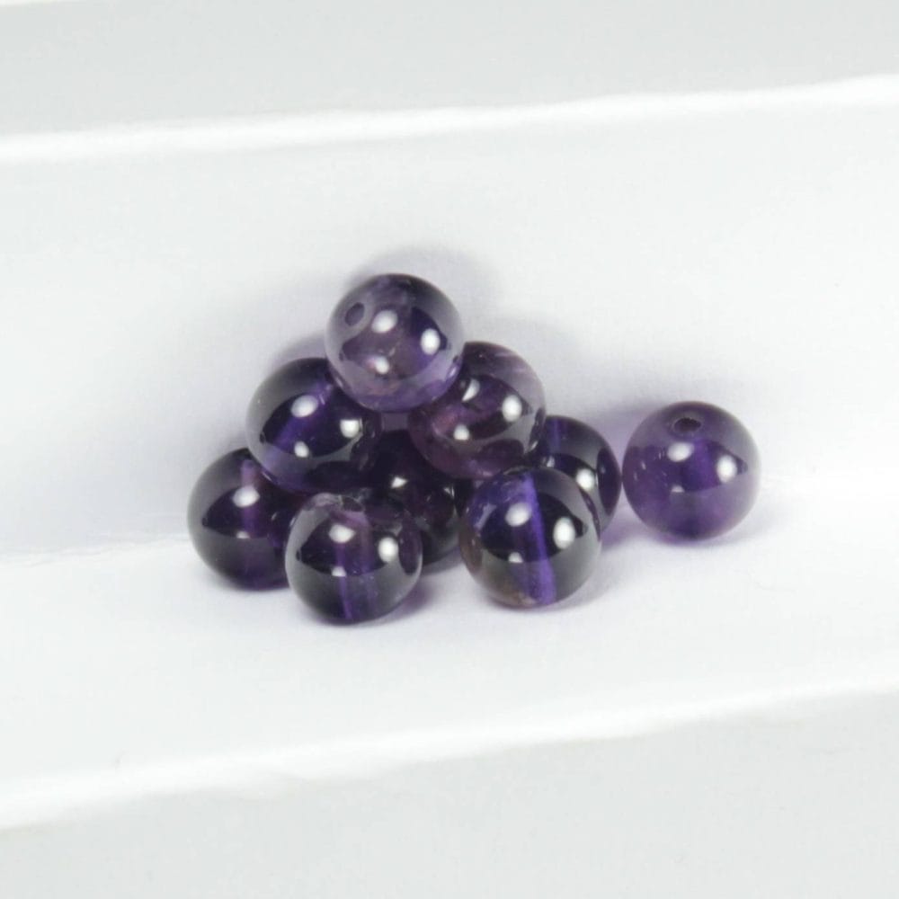 Round Amethyst Beads 0095