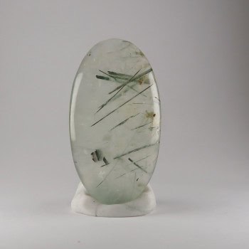 epidote in prehnite cabochons