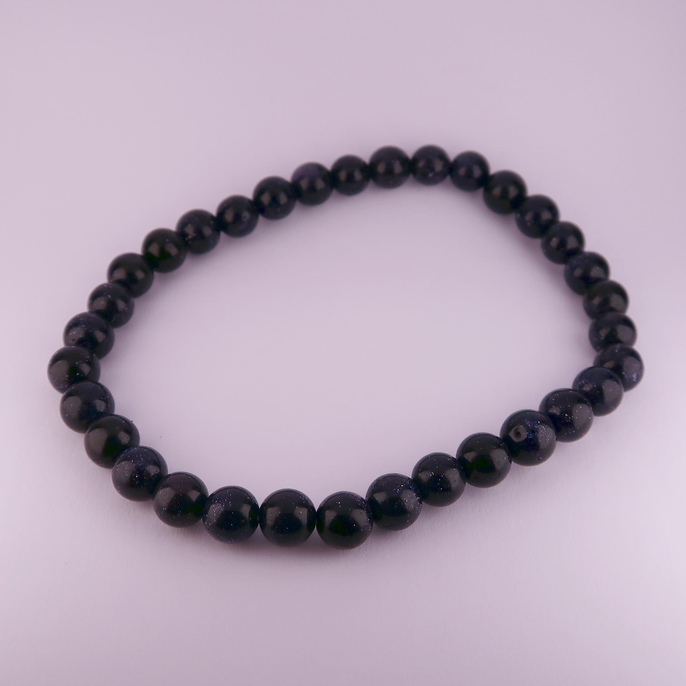 goldstone glass bracelets (blue)