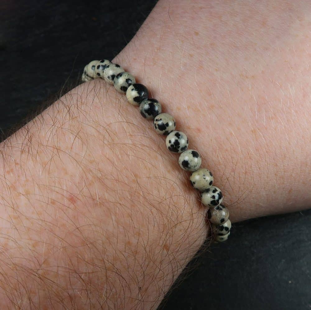 dalmatian jasper beaded bracelets (1)
