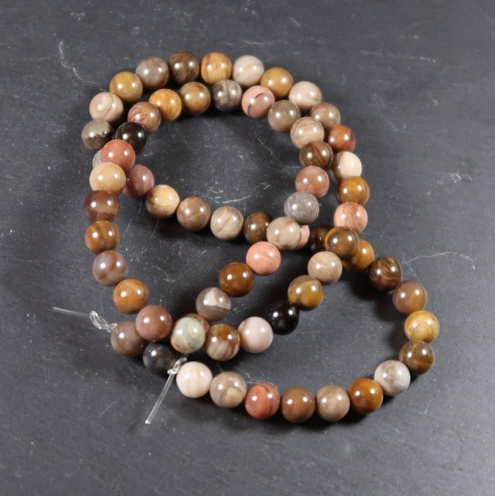 Petrified Wood Beads (4)