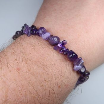 purple amethyst chip bead bracelets 2