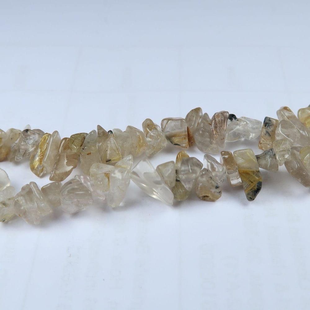 rutilated quartz chip bead strands for jewellery making 2