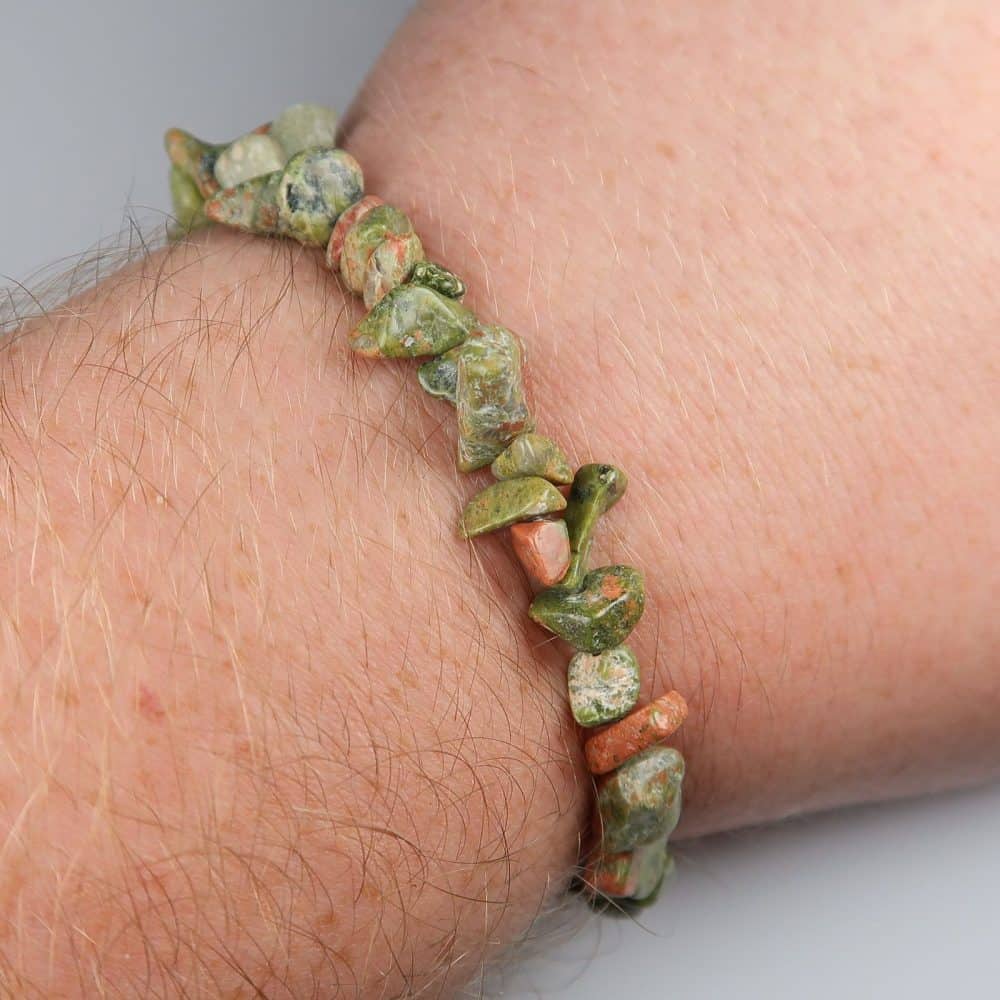 unakite chip bead bracelets 3