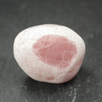 Rose Quartz Dragon Egg Window Pebble