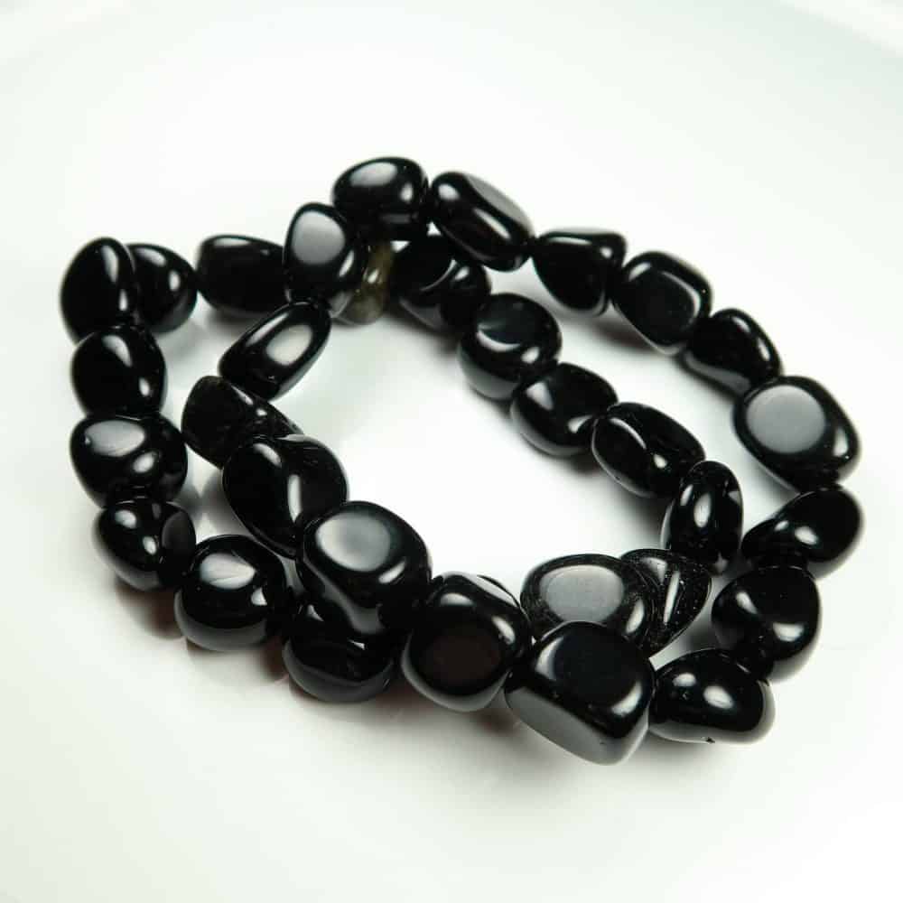 Black Obsidian Tumblestone Bracelets