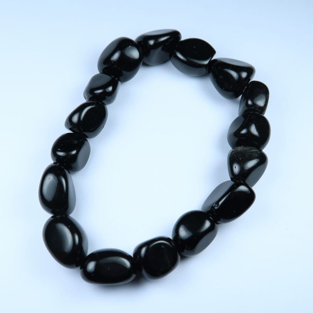 black obsidian nugget bracelets