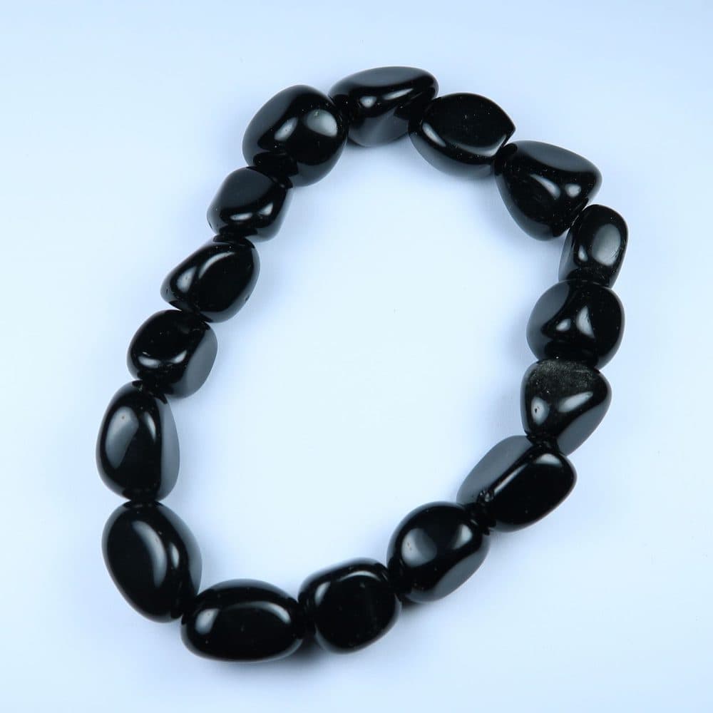 black obsidian nugget bracelets 2