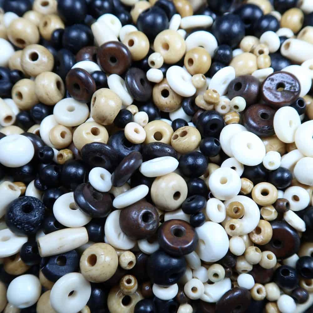 bone bead mix for jewellery making