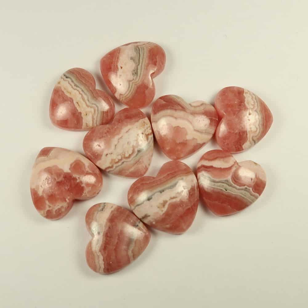 heart shaped rhodochrosite cabochons for jewellery making (1)